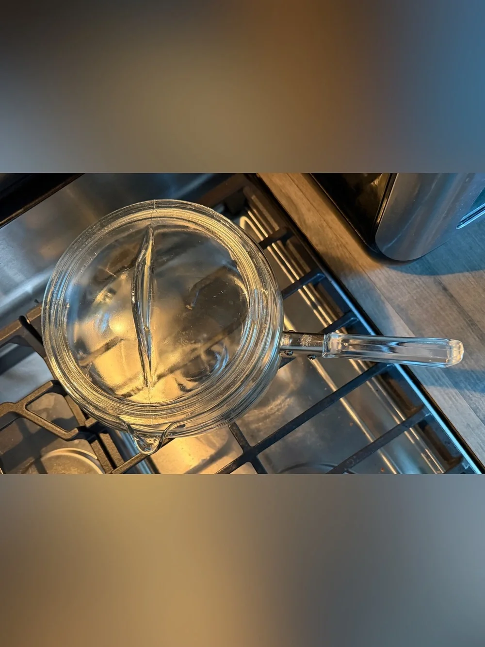 Pyrex Flameware Glass Saucepan with Lid and Handle